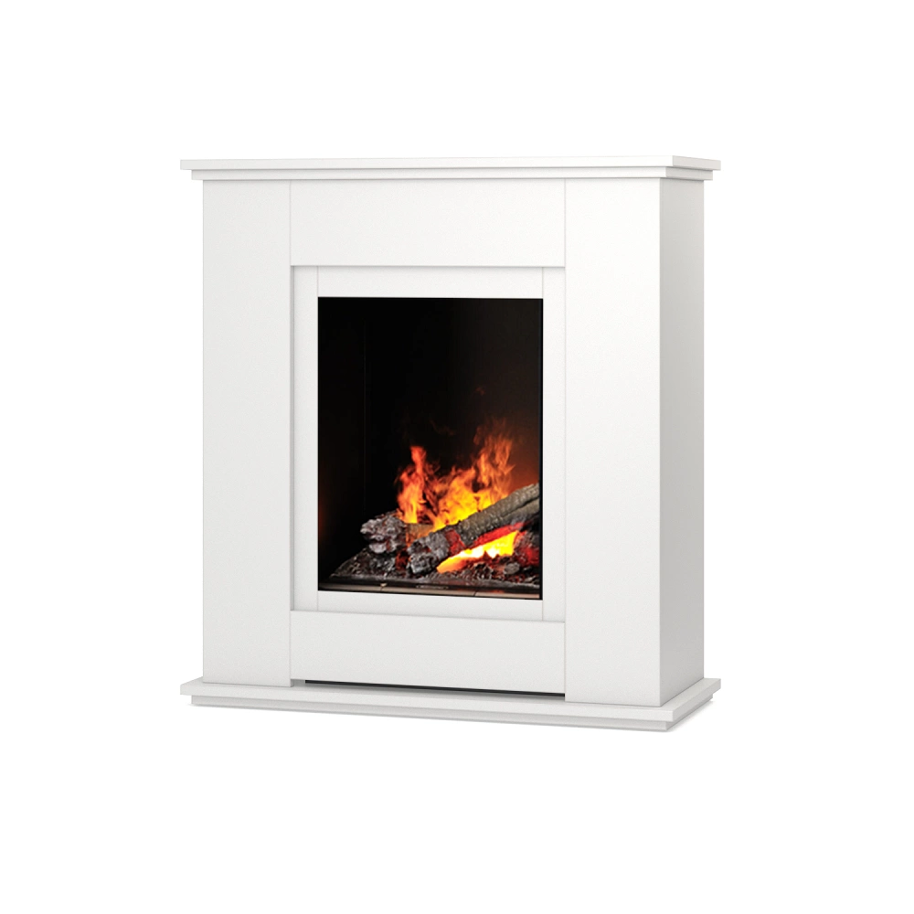 Cheminée électrique Warmtec Asti avec insert Engine 68-400 Optimyst – Fini mat blanc